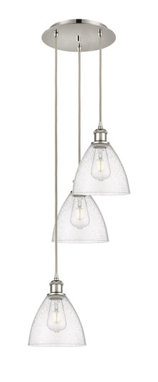 Ballston LED Pendant in Polished Nickel (405|113B3PPNGBD754)