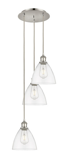 Ballston LED Pendant in Polished Nickel (405|113B3PPNGBD752)