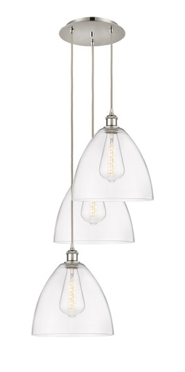 Ballston LED Pendant in Polished Nickel (405|113B3PPNGBD122)