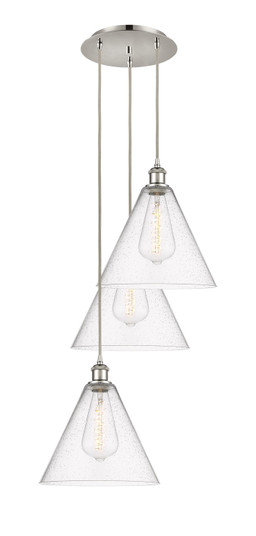 Ballston LED Pendant in Polished Nickel (405|113B3PPNGBC124)