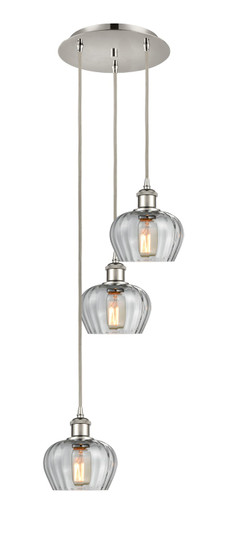 Ballston Three Light Pendant in Polished Nickel (405|113B3PPNG92)