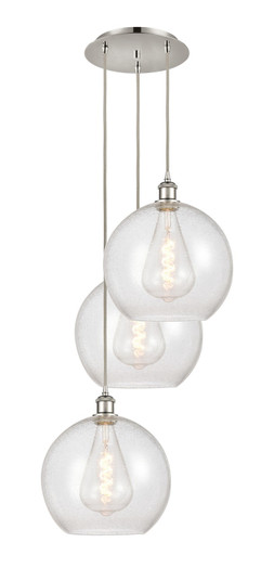 Ballston Three Light Pendant in Polished Nickel (405|113B3PPNG12412)