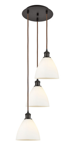 Ballston Three Light Pendant in Oil Rubbed Bronze (405|113B3POBGBD751)