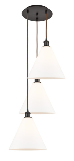 Ballston Three Light Pendant in Oil Rubbed Bronze (405|113B3POBGBC121)