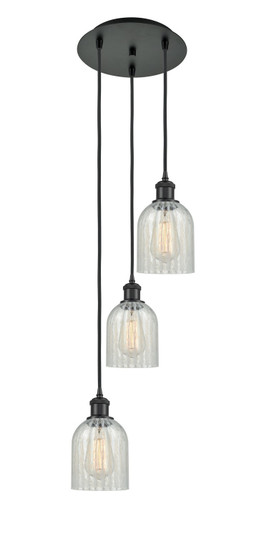 Ballston Three Light Pendant in Matte Black (405|113B3PBKG2511)