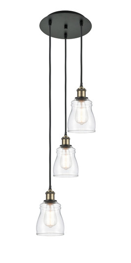 Ballston LED Pendant in Black Antique Brass (405|113B3PBABG392)