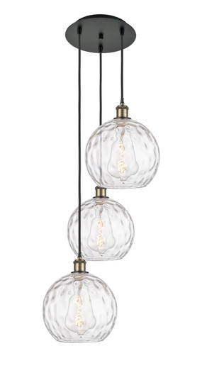 Ballston LED Pendant in Black Antique Brass (405|113B3PBABG121510)