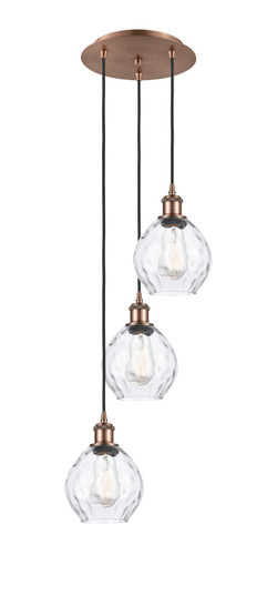 Ballston Three Light Pendant in Antique Copper (405|113B3PACG362)
