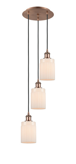 Ballston Three Light Pendant in Antique Copper (405|113B3PACG341)