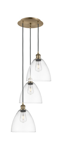 Ballston LED Pendant in Antique Brass (405|113B3PABGBD92)