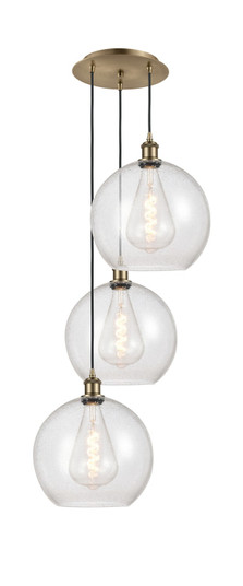 Ballston LED Pendant in Antique Brass (405|113B3PABG12412)