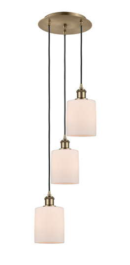 Ballston LED Pendant in Antique Brass (405|113B3PABG111)