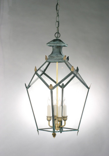 Princess Four Light Pendant in Verdi Green (265|88723VGC)