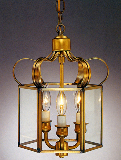 Princess Three Light Pendant in Antique Brass (265|13703ABC)