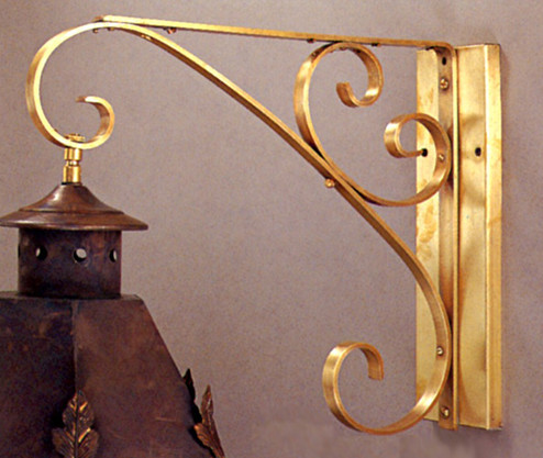 Wall Bracket Scroll Bracket in Antique Brass (265|0003BRAB)