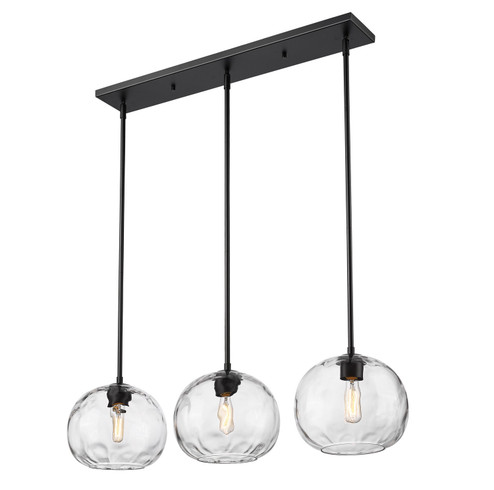 Chloe Three Light Linear Chandelier in Matte Black (224|490P103LMB)