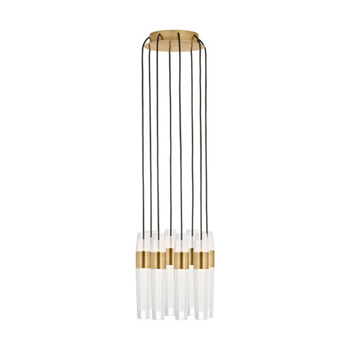 Lassell LED Chandelier in Natural Brass (182|SLCH40127NB)