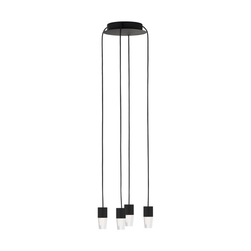 Lassell LED Chandelier in Nightshade Black (182|SLCH39027B)