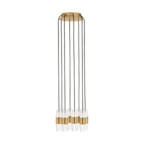 Lassell LED Chandelier in Natural Brass (182|SLCH38527NB)