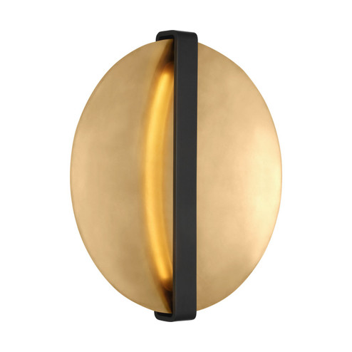 Cymbal LED Wall Sconce in Dark Bronze/Natural Brass (182|PBWS35327BZNB)