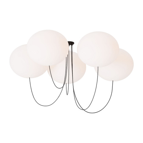 Helium LED Chandelier in Matte Black (182|PBCH37227OPB)