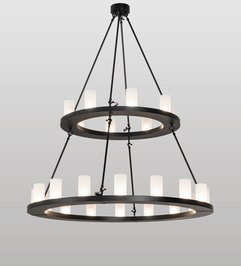 Loxley 24 Light Chandelier in Black Metal (57|268193)