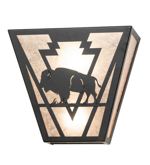 Lone Buffalo Two Light Wall Sconce in Textured Black (57|265560)