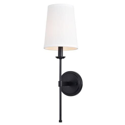 Camden One Light Wall Sconce in Matte Black (63|W0447)
