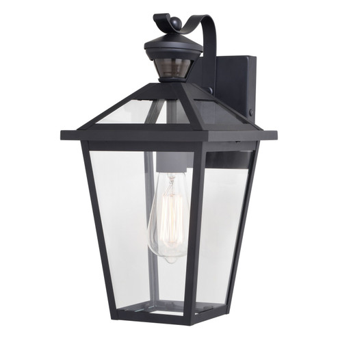 Derby One Light Outdoor Motion Sensor Wall Light in Matte Black (63|T0717)