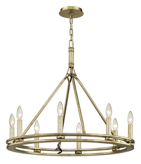 Sutton Eight Light Chandelier in Champagne Leaf (67|F6246CPL)