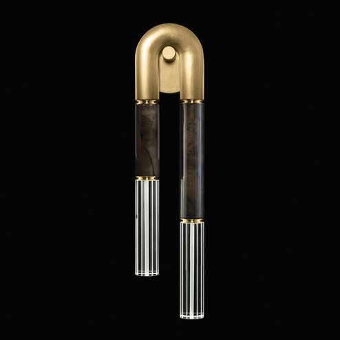 Antonia LED Wall Sconce in Gold Leaf/Brass/Charcoal (48|922750311ST)