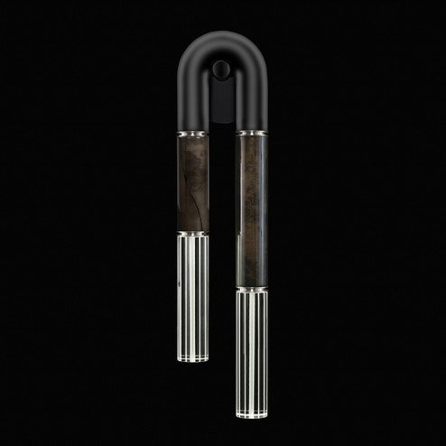 Antonia LED Wall Sconce in Black/Nickel/Charcoal (48|922750121ST)