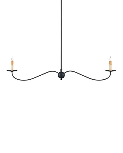 Saxon Two Light Chandelier in Zanzibar Black (142|90001126)