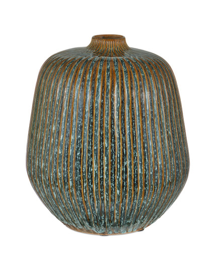 Shoulder Vase in Reactive Blue/Brown (142|12000824)