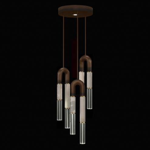Antonia LED Pendant in Bronze/Brass/Smoke (48|923840212ST)