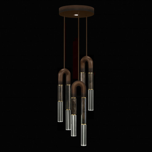 Antonia LED Pendant in Bronze/Brass/Charcoal (48|923840211ST)