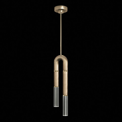 Antonia LED Pendant in Soft Gold Leaf/Brass/No Parchment (48|923340510ST)