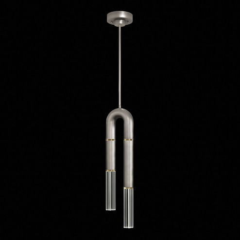 Antonia LED Pendant in Silver Leaf/Brass/No Parchment (48|923340410ST)