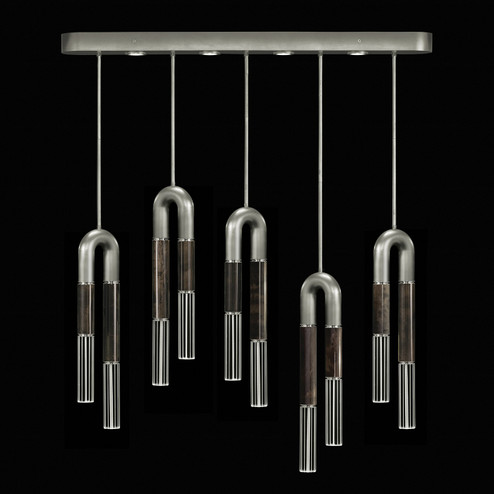 Antonia LED Linear Pendant in Silver Leaf/Nickel/Charcoal (48|923140421ST)