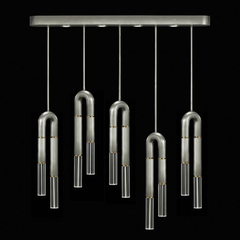 Antonia LED Linear Pendant in Silver Leaf/Brass/No Parchment (48|923140410ST)
