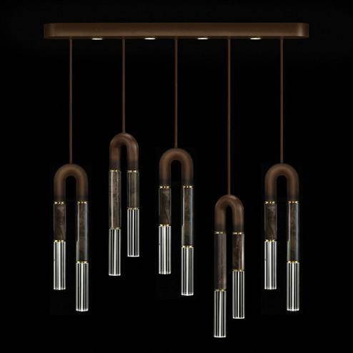 Antonia LED Linear Pendant in Bronze/Brass/Charcoal (48|923140211ST)