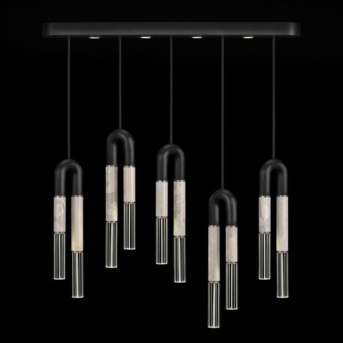 Antonia LED Linear Pendant in Black/Nickel/Smoke (48|923140122ST)