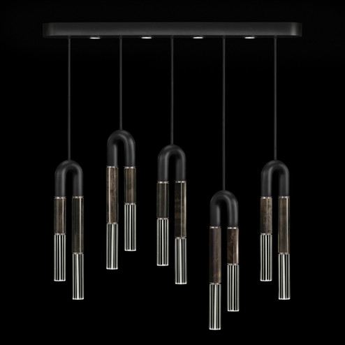 Antonia LED Linear Pendant in Black/Nickel/Charcoal (48|923140121ST)