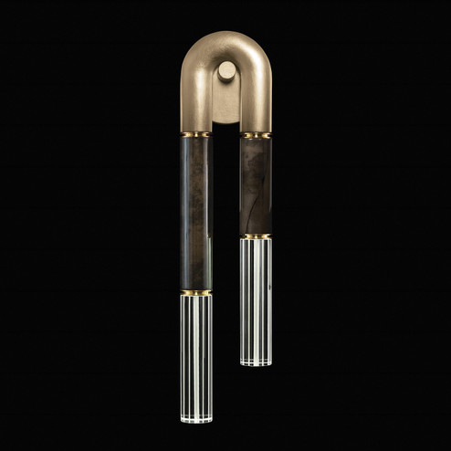 Antonia LED Wall Sconce in Soft Gold Leaf/Brass/Charcoal (48|922550511ST)