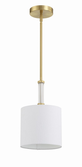 Fortuna One Light Mini Pendant in Satin Brass (46|58291SB)