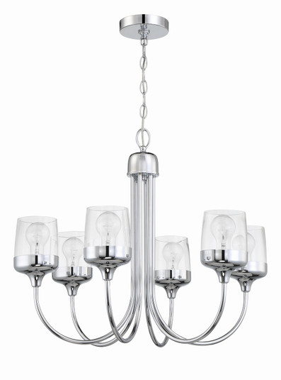 Wrenn Six Light Chandelier in Chrome (46|58126CH)