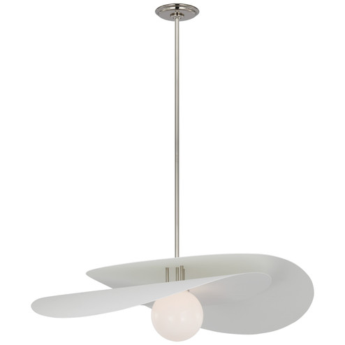 Mahalo LED Pendant in Polished Nickel and Matte White (268|WS5050PNWHTWG)