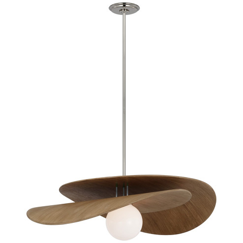 Mahalo LED Pendant in Polished Nickel and Natural Oak (268|WS5050PNNOWG)