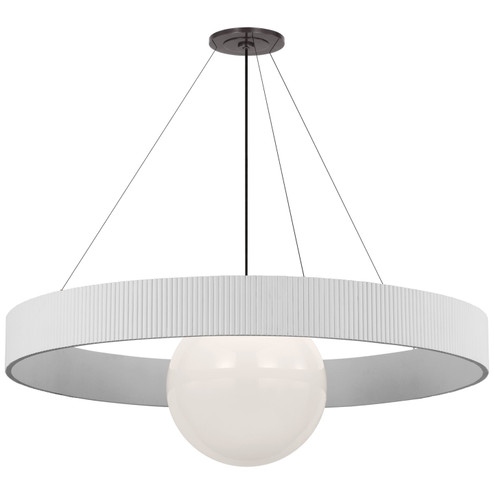 Arena LED Chandelier in Bronze and White Glass (268|WS5002BZWHTWG)