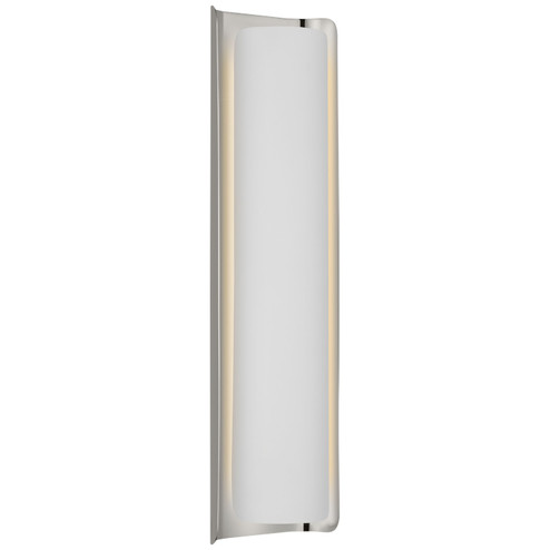 Penumbra LED Wall Sconce in Polished Nickel and White (268|WS2076PNWHT)